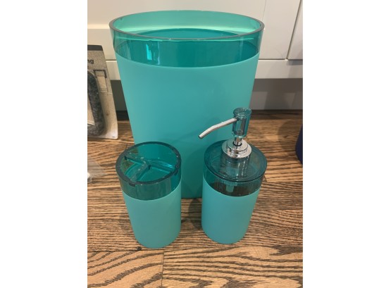 Garbage Can, Soap Dispenser, And Toothbrush Holder
