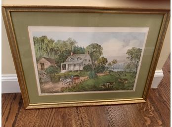 Published By Currier And Ives 152 Nassau St. New York Print