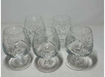 Rogaska Crystal Brandy Glasses Made In Yugoslavia