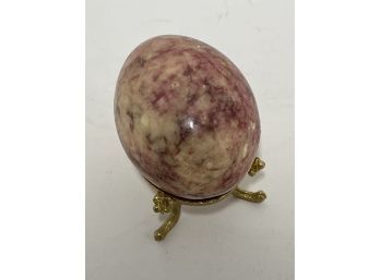 Marble Egg And Stand