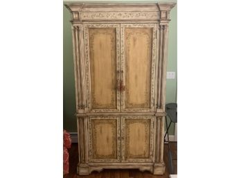 Pulaski Furniture: Off White Gold And Green Ivy Cabinet/wardrobe