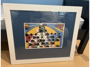 Chinese Checkers Signed Lithograph