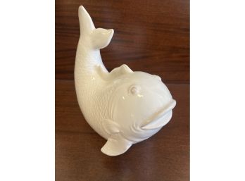 Ceramic White Koi Fish