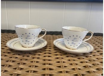 Royal Crownford Limited Edition Bi-centennial 1776-1976 Tea Cups/saucers