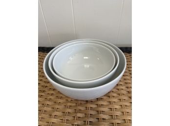 Apilco France Porcelain Nesting Bowls