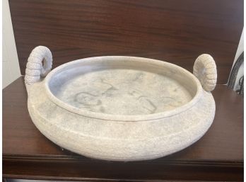 Sand Stone Ram Horn Tray/bowl