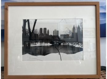 Silver Print Photograph Of The Bow Bridge In Central Park