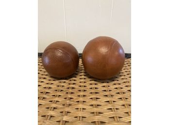 Decorative Leather Wrapped Ceramic Balls