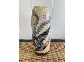 Dona Ceramic Art Studio Vase, Saigon Vietnam 1970s Dragon