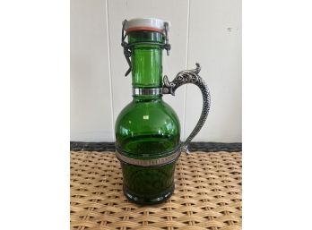 Vintage Kurfrften Brau Green Jug With Dragon Handle