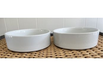 Set Of 2 CB2 Frank Porcelain  Serving Bowls (2)