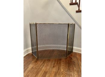 Brass Fire Place Screen With Simple Yet Elegant  Lines