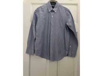 Gap Children's Blue & White Stripe Dress Shirt Size 10/12