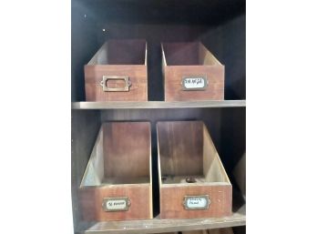 Wooden File Boxes