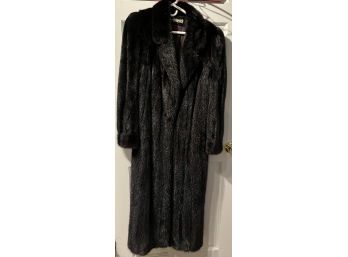 Antonovich Black Mink Coat Size 12