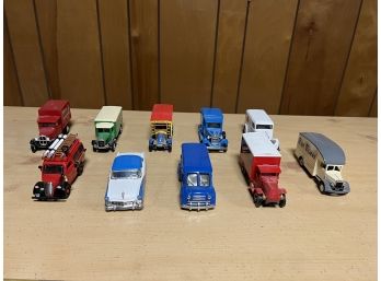 9 Matchbox Trucks 1993, 1988, 1994, And 1 Matchbox Dinky Car