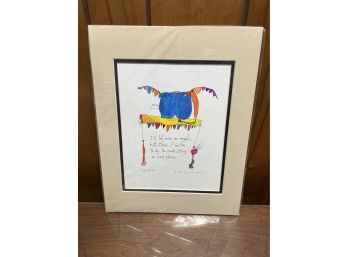 Angel Butt Brian Andreas Matted Print Signed 1995