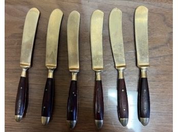 6 Vintage Small Cheese Knifes