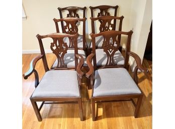 Six Mahogany  Dinning Room Chairs