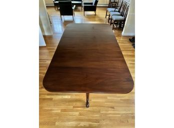 Henkel Harris Mahogany Dinning Room Table With Two Leafs And Custom Made Pads