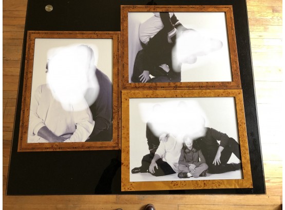 3 Marquetry Photo Frames