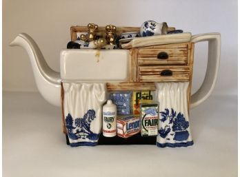 Kitchen Sink Cardew Blue Large Teapot