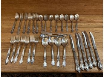 WM Rogers And Son IS Victorian Rose Flatware