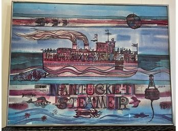 Framed Nantucket Streamer Poster By Dong