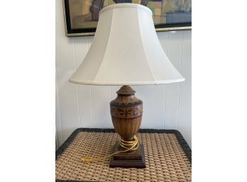 Hand Painted Wood Table Lamp