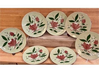 7- Stangl Pottery Magnolia Dinner Plates