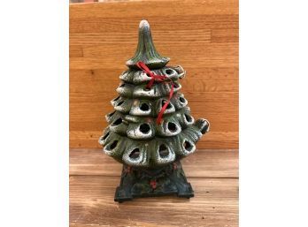 Cast Iron Christmas Tree Tea Light Holder