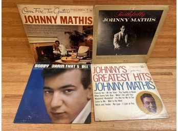 4- Records: Johnny Mathis And Bobby Darin