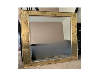 La Barge Reverse Hand Painted Chinoiserie Mirror