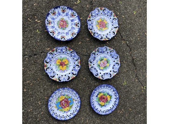 Set Of 6 Vestal Made In Portugal Plates