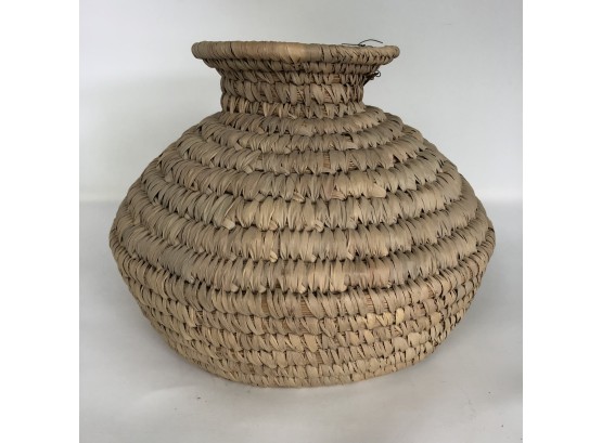 Native American Papago Woven Basket/Vase 1 Of 2