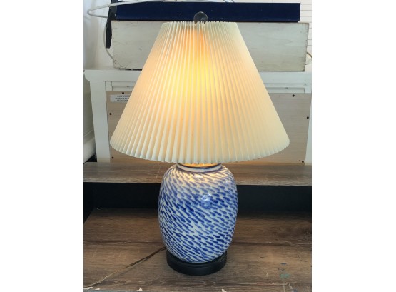 Ceramic Blue And White Lamp