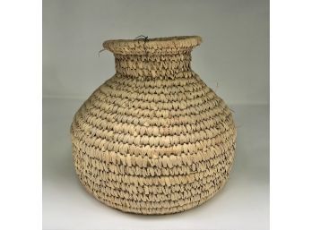 Native American Papago Woven Basket/vase