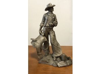 Jim Ponter Pewter Statue, The Wrangler