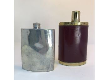 2 Vintage Flasks