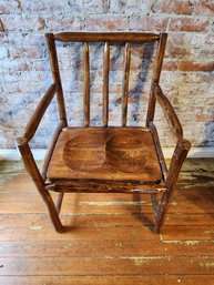 Wood Log Vintage Custom Chair With Butt Cheeks