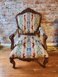 Beautiful Hand Carved Custom Upholstery Chair