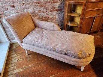 Vintage French Chaise  With Down Filled Cushion