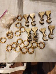 Curtain Rod Holders And Rings Wood