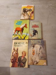 5 Vintage Children's Horse Books