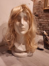 Long Blond Curly Synthetic Wig