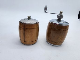 MCM WOOD SALT AND PEPPER SHAKERS  WILL SHIP
