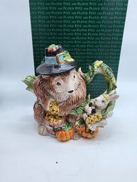 FITZ AND FLOYD WOODLAND TEAPOT  WILL SHIP
