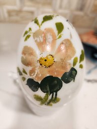 4 Inch Hand Painted Ceramic Easter Egg