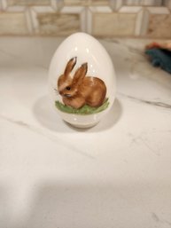 Goebel German Easter Egg With Bunny