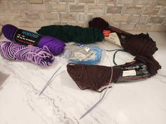 Lot #2 Bag Of Yarn And Accessories
